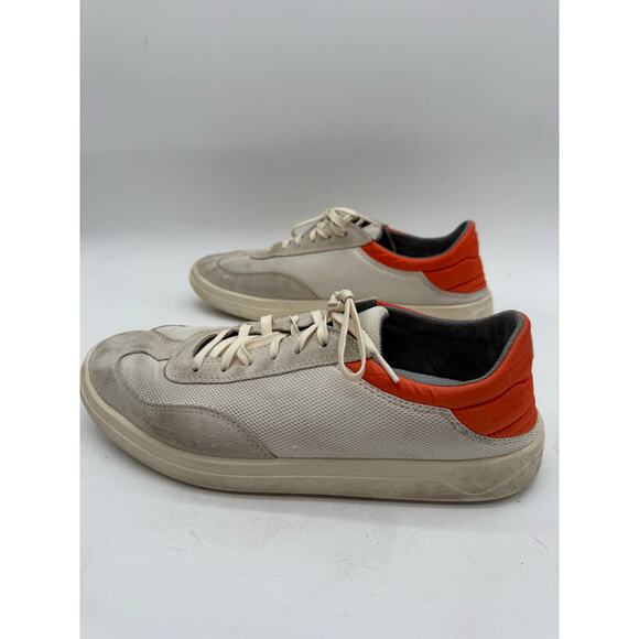 OluKai Men’s Punini Casual Sneakers Off White / Molten Orange Size 9.5 main image 7